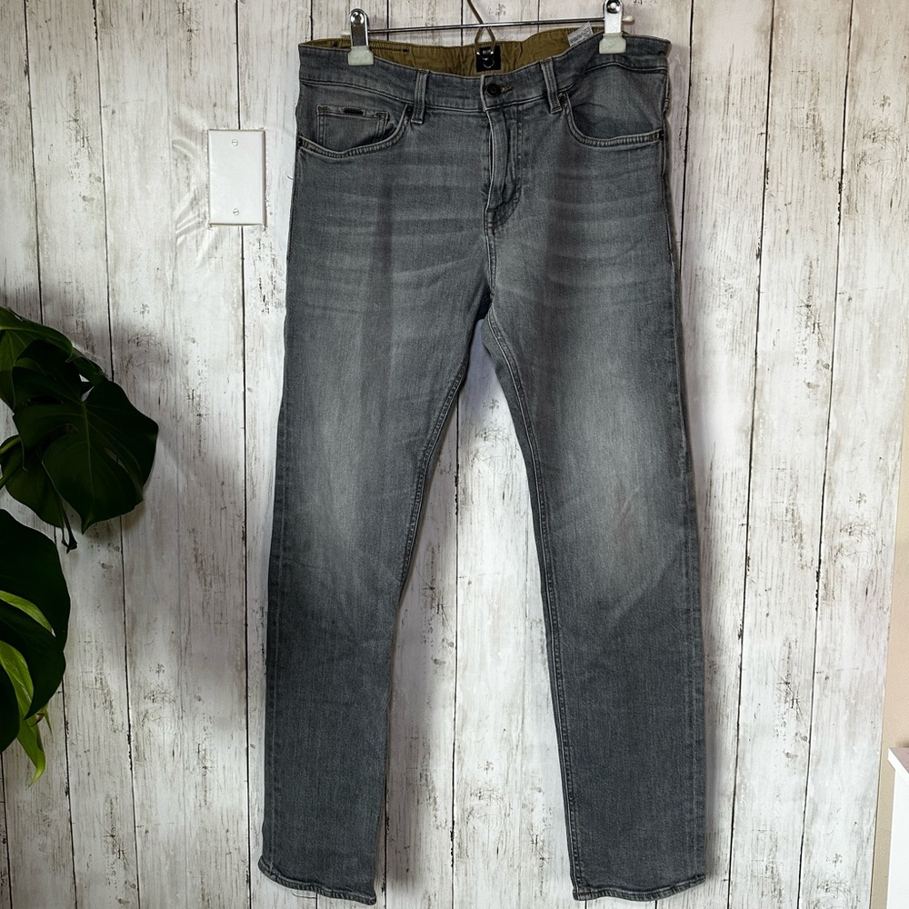 Hugo Boss Gray Bootcut Jeans for Men